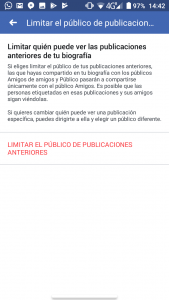 ocultar las publicaciones en facebook