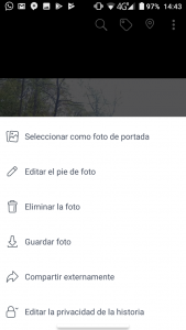 ocultar las fotos en facebook