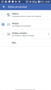 ocultar las fotos en facebook