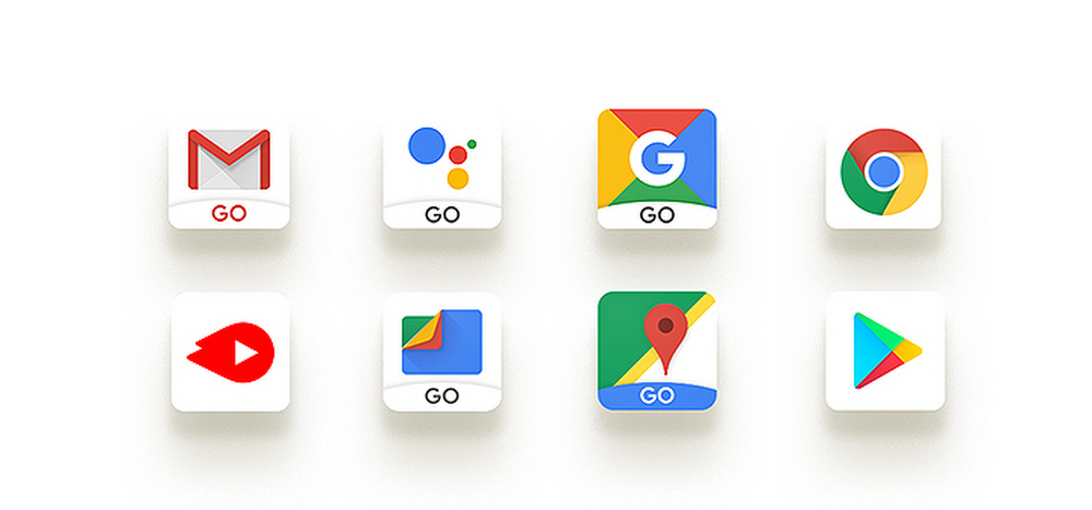 iconos de las aplicaciones Android go