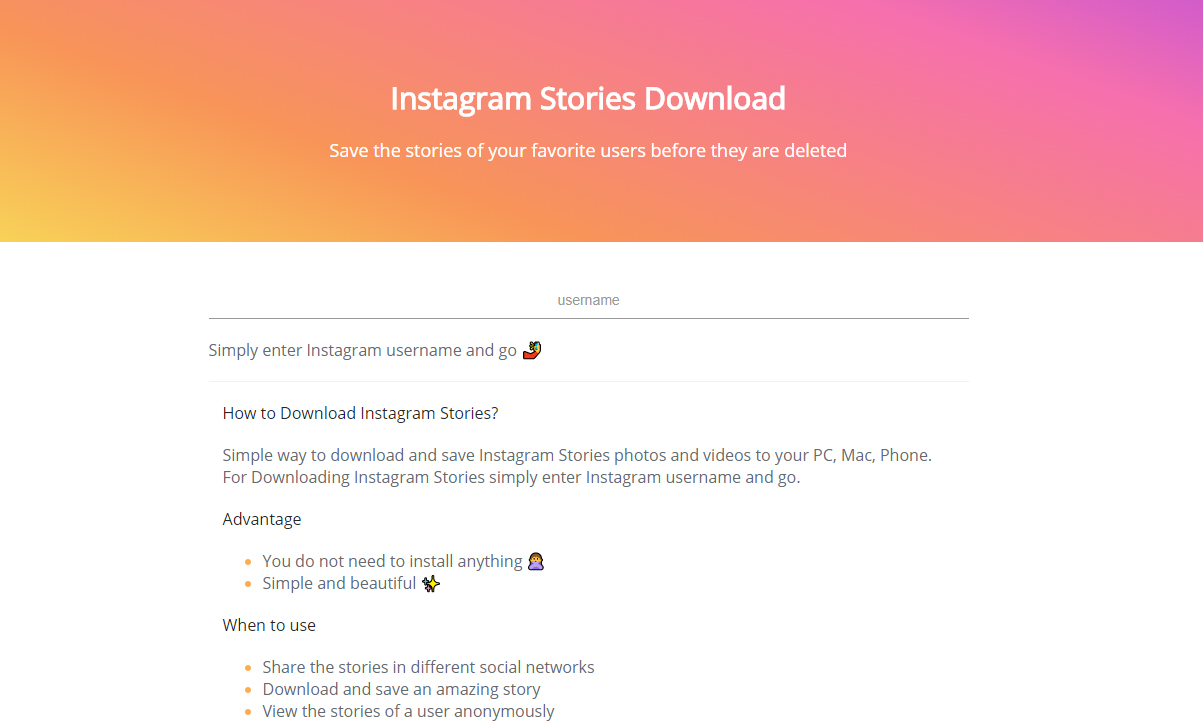 Stories de Instagram