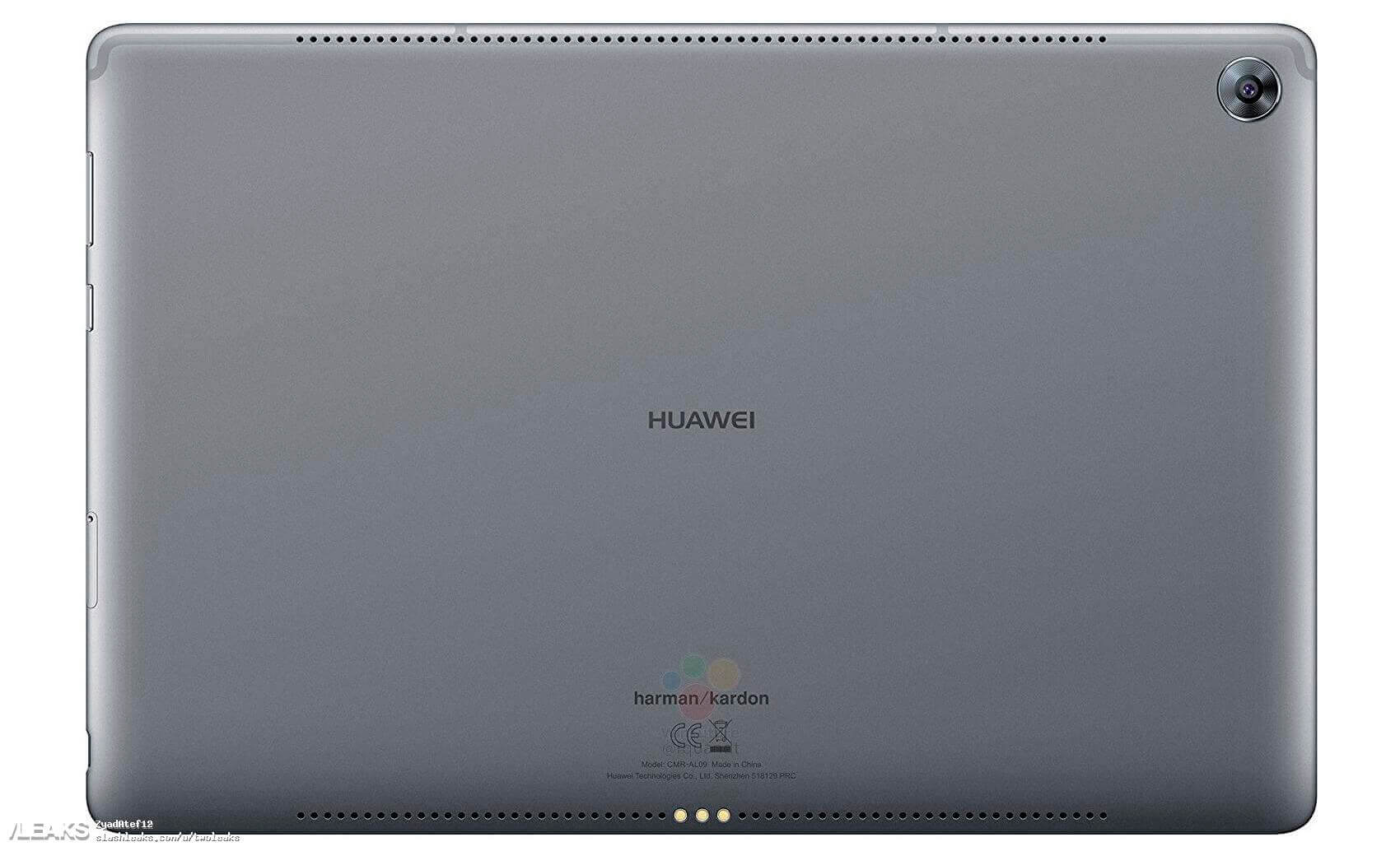 Huawei MediaPad M5 detrás