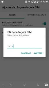 cambiar el código PIN en Android