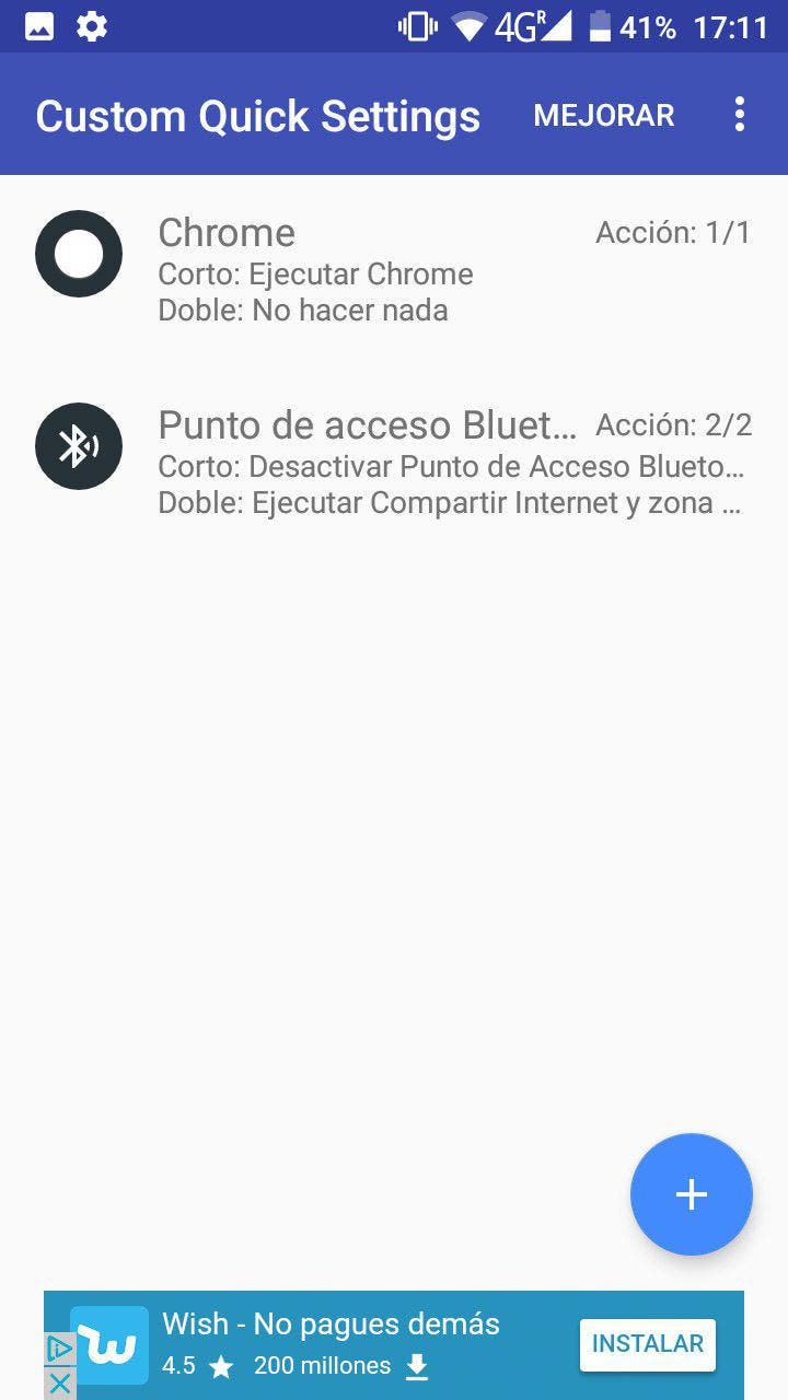 personalizar los ajustes rápidos de Android