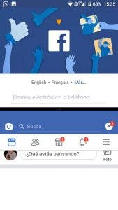 facebook multiventana android