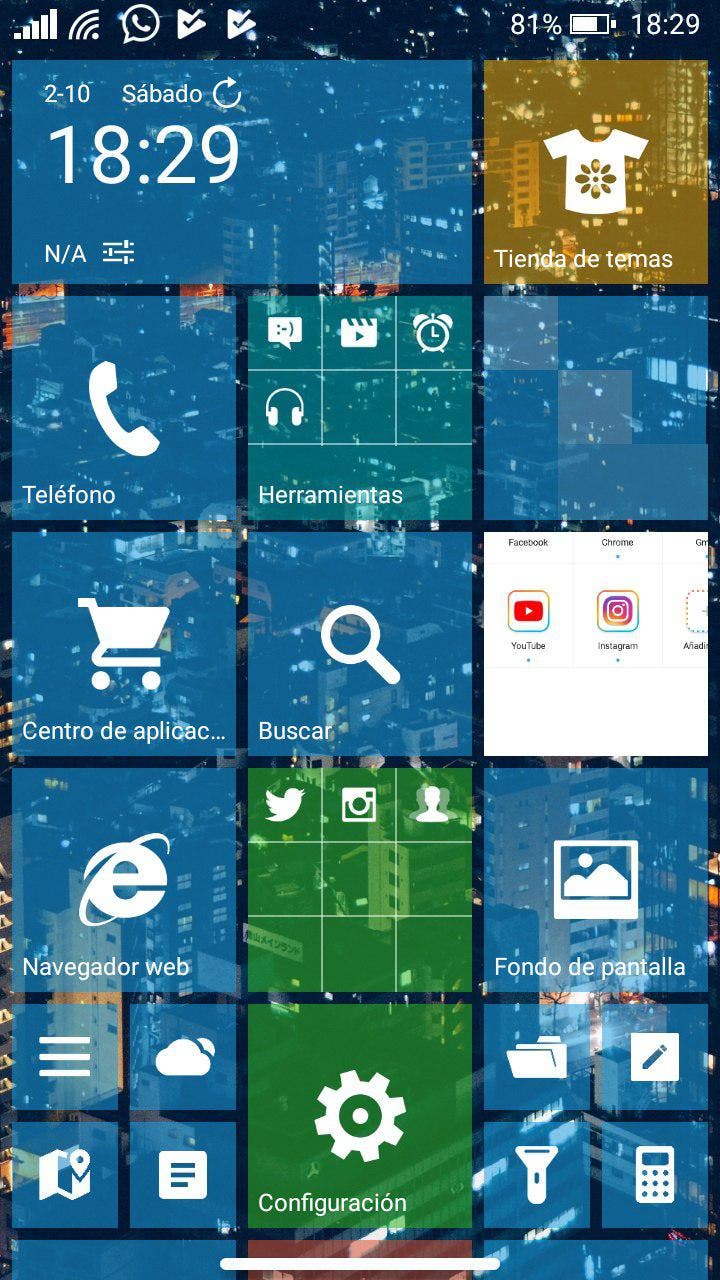 windows phone en android