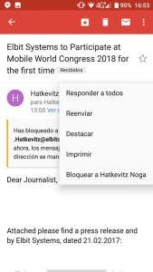 bloquear contactos en gmail para android