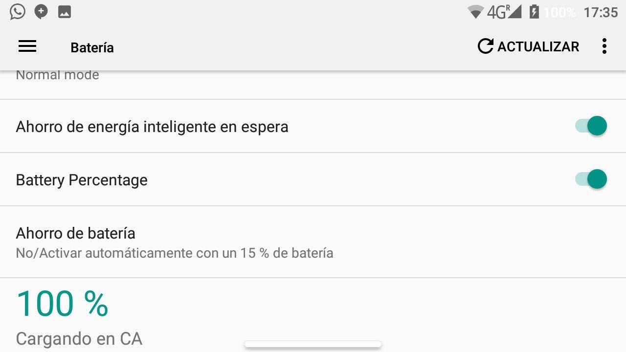 optimización de bateria en android