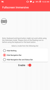 modo inmersivo en android