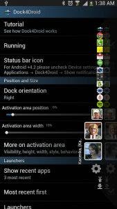 dock en android