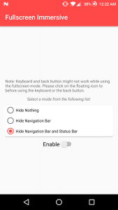 modo inmersivo en android
