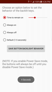 apagar la iluminación de los botones de los Samsung Galaxy