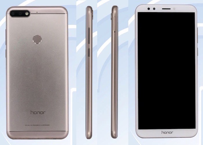 El diseño y las especificaciones del Honor 7C acaban de filtrarse en TENAA