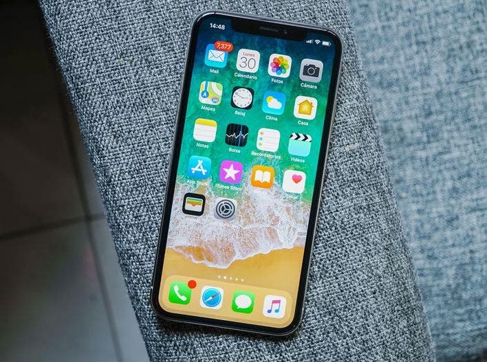 diseño del iPhone x