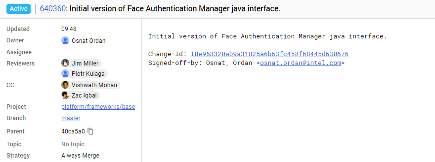 reconocimiento facial de android