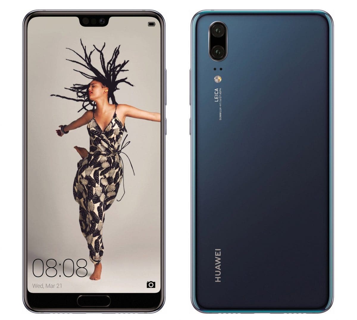 diseño del huawei p20