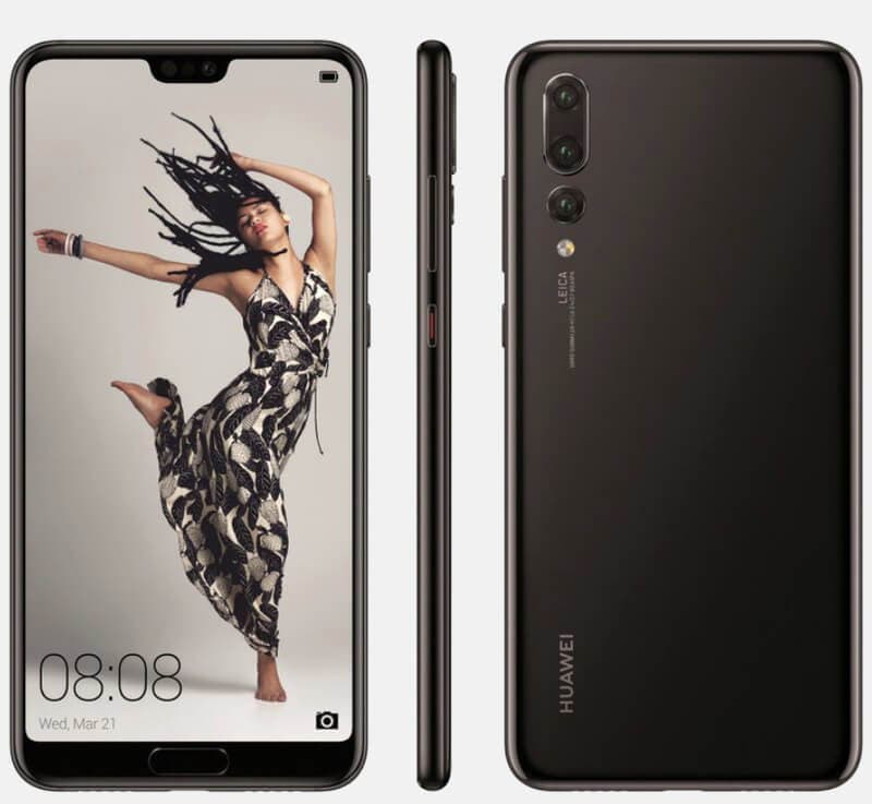 render del Huawei P20 Pro