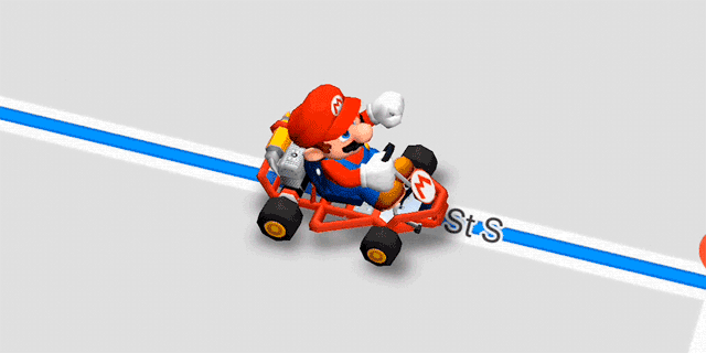 super Mario kart en google maps