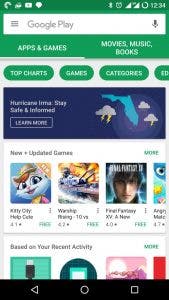 aplicación del Play Store