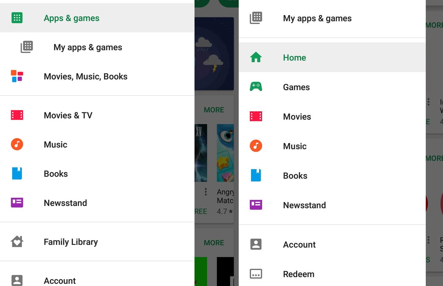 aplicación del Play Store