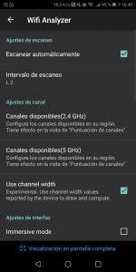 captura de wifi analyzer