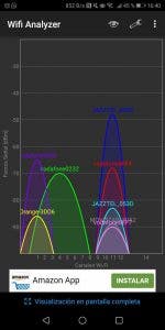 captura de wifi analyzer