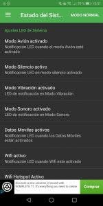 cambiar el color del LED de android