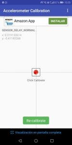 calibrar el acelerómetro en Android