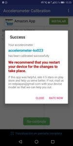 calibrar el acelerómetro en Android