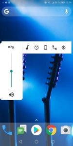 controles de volumen de Android P