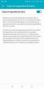 copia de seguridad de android