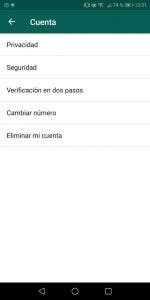 cambiar el número de whatsapp