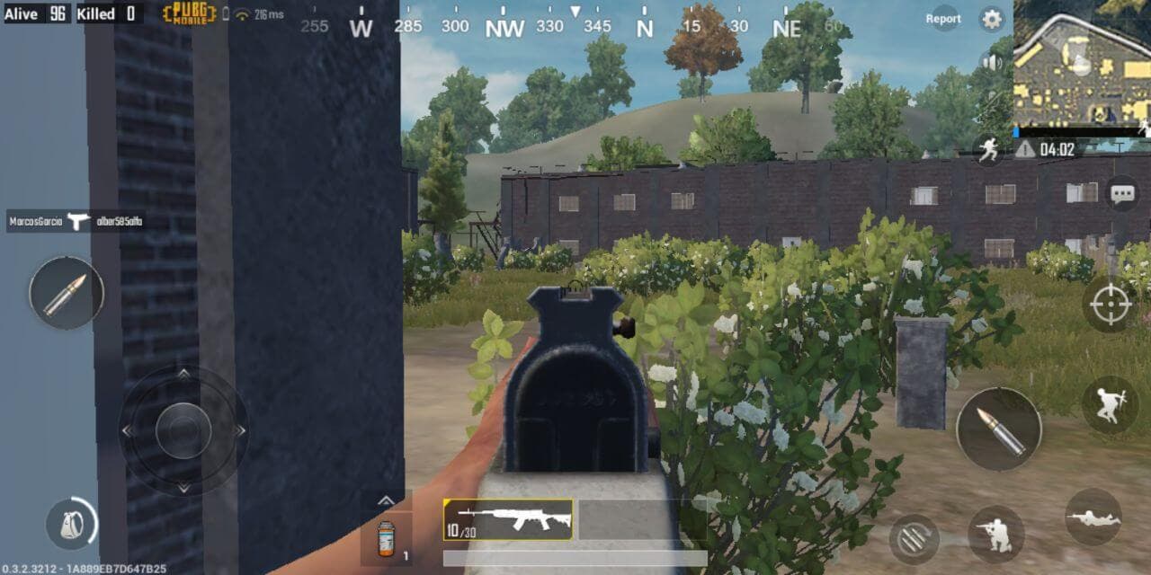 apuntando en pubg para android