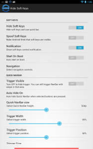 ocultar la barra de navegación de Android