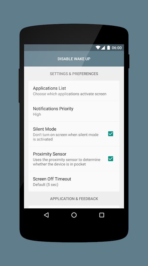 aplicacion de wake up