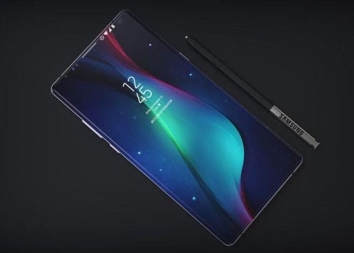 pantalla del galaxy note 9