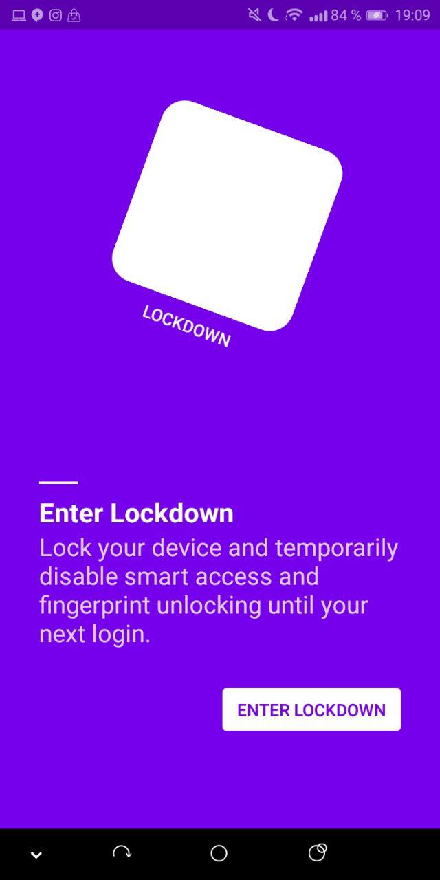 modo lockdown de android p