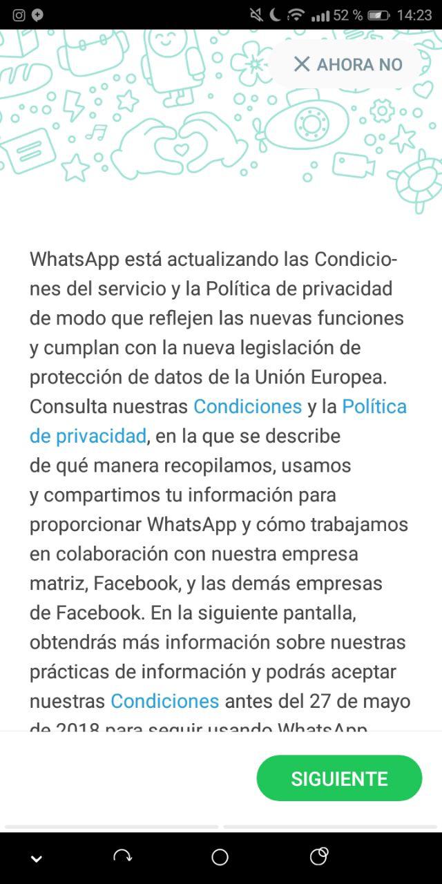 privacidad de whatsapp