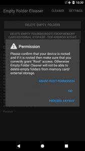 borrar las carpetas vacías en android