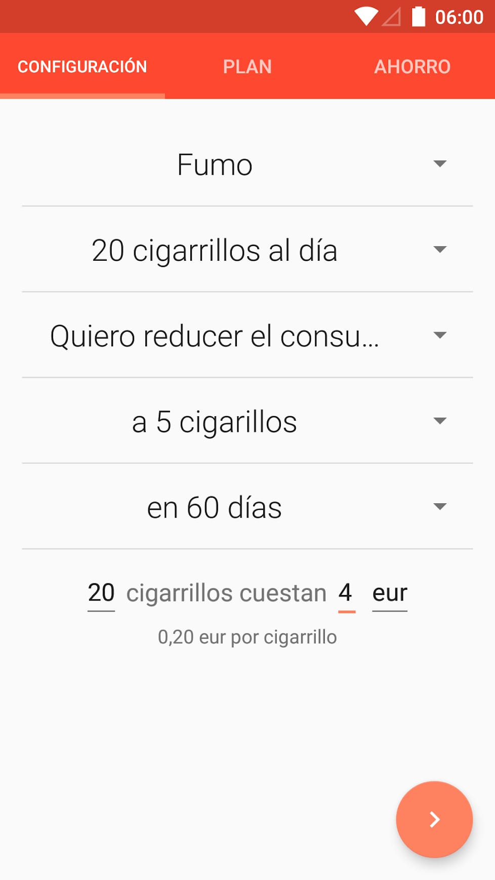 Dejar de fumar poco a poco