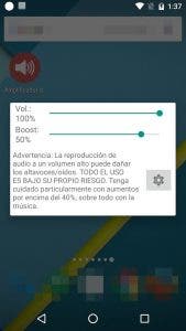 aumentar el volumen máximo de los auriculares