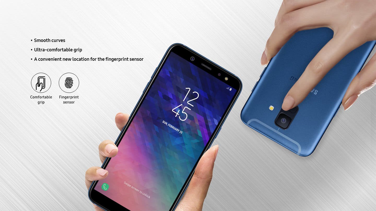 SAmsung Galaxy A6 diseño