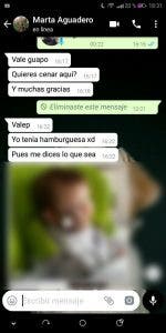 borrar mensaje de Whatsapp