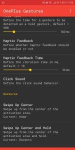 oneplus gestures