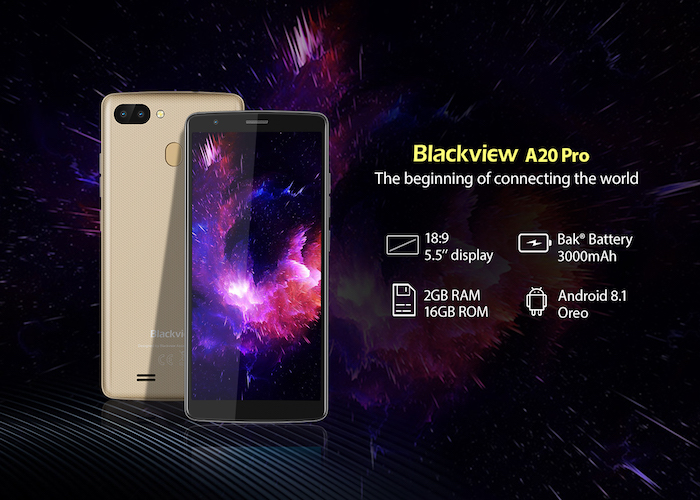 Blackview anuncia el Blackview A20 Pro, un móvil con doble cámara y Android Go por 60 euros
