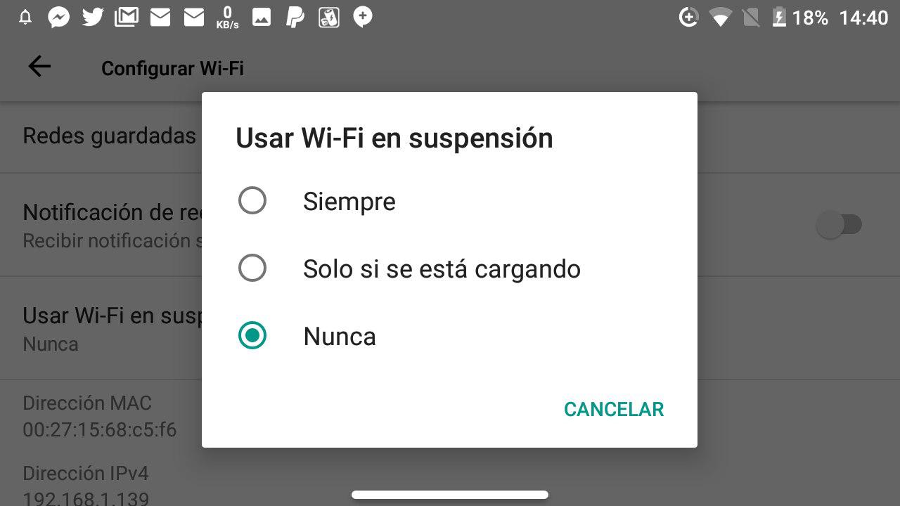 wifi en android