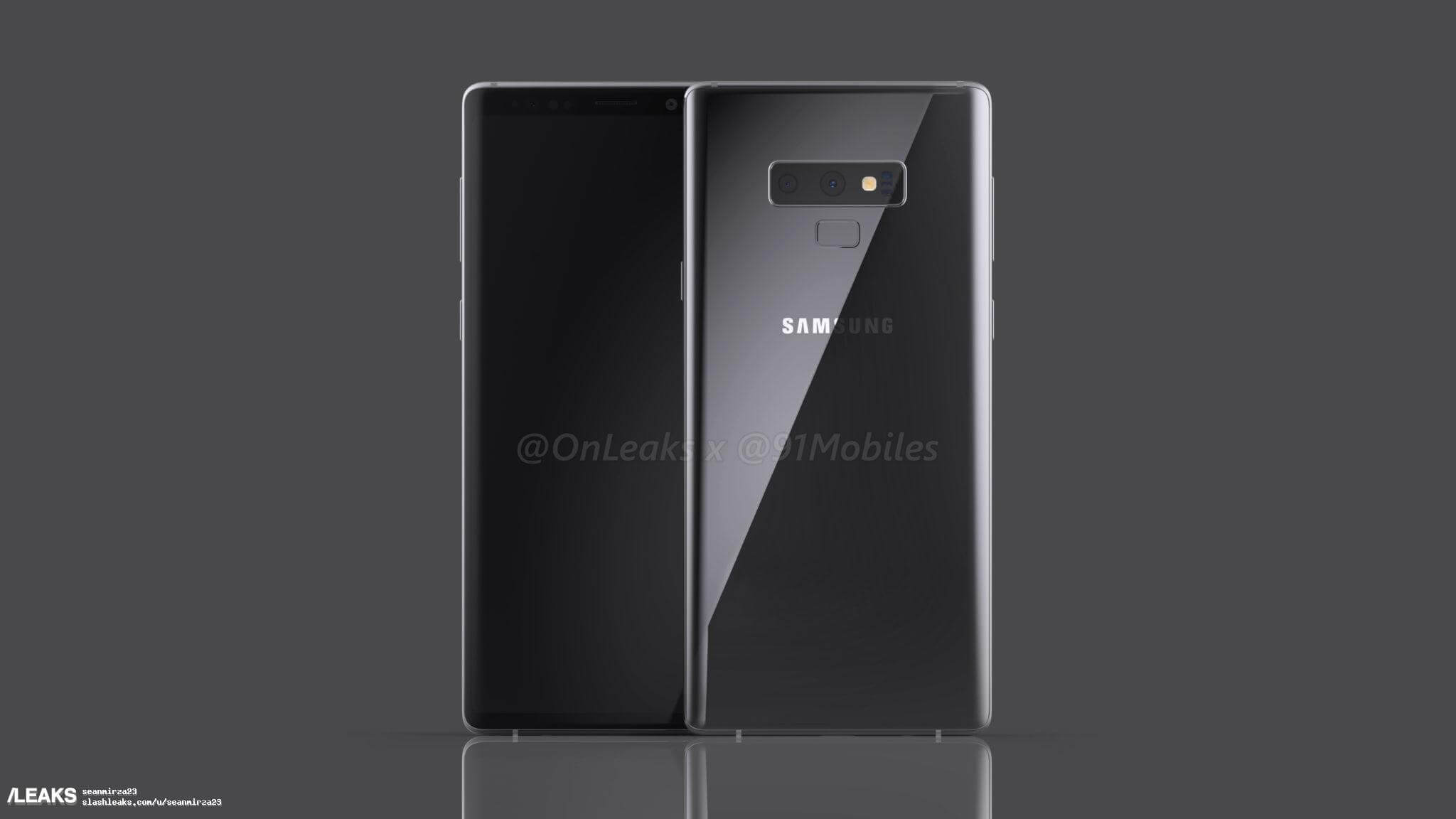 Samsung Galaxy Note 9 render