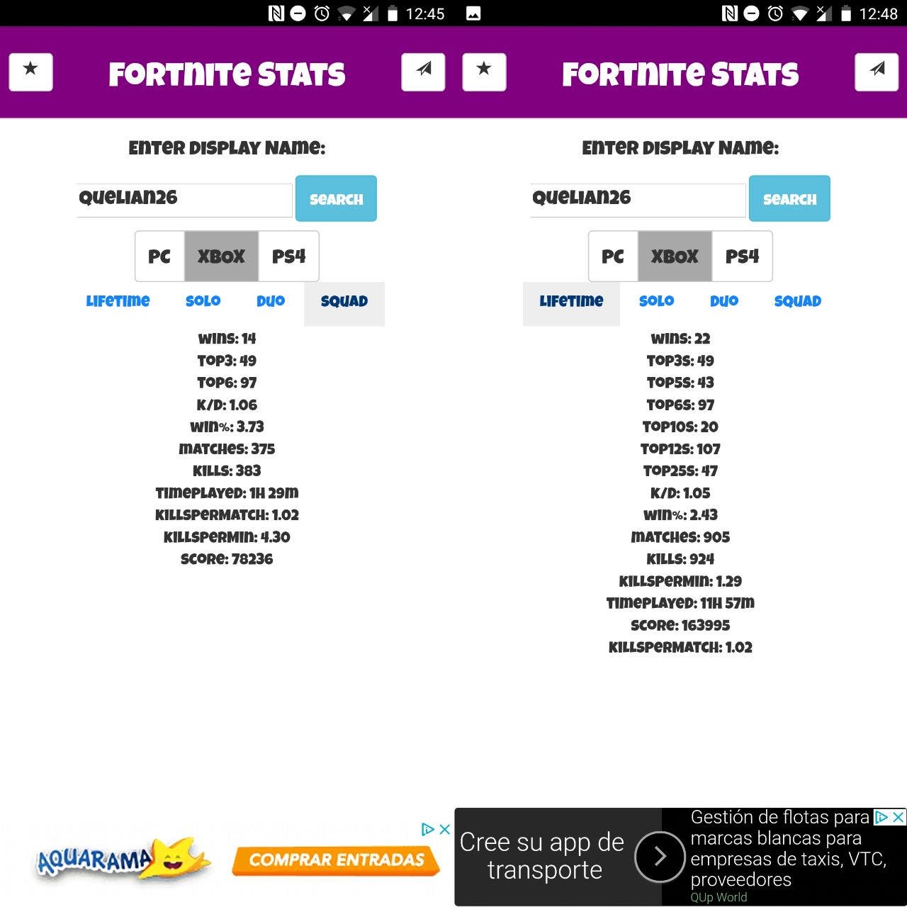 Mis estadisticas fortnite