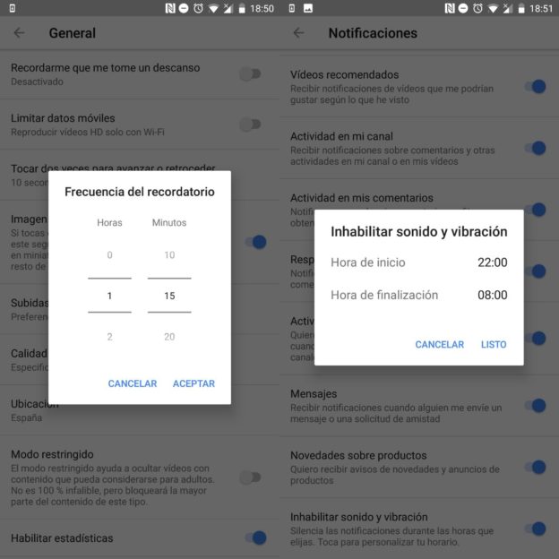 YouTube para Android se actualiza con tiempos de visualización