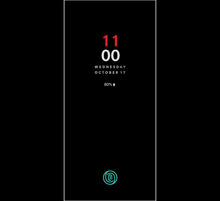 Lector de huellas en la pantalla del OnePlus 6T